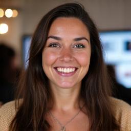 Léa Dubois, community manager, interagissant sur un événement culinaire.