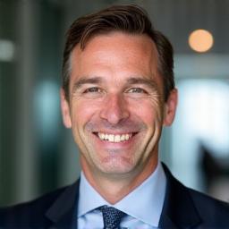 Thomas Perrin, expert en monétisation de contenu, souriant devant un ordinateur.